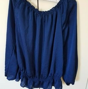 Michael Kors Saffire blue color blouse